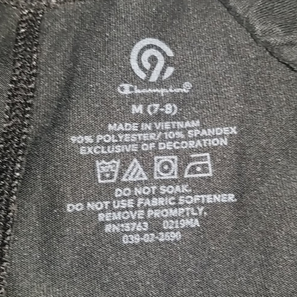 Girls black yoga pants - Picture 2 of 3